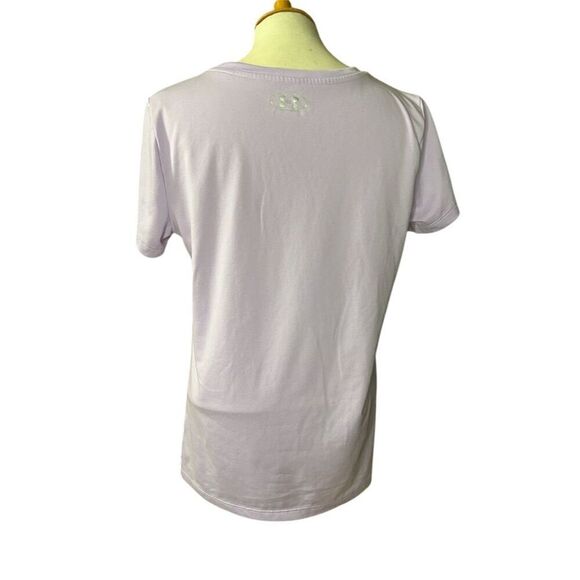 Under Armour Women's Loose Fit HeatGear T-Shirt Purple Size M Standard - Picture 3 of 3